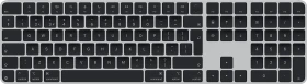 Apple Magic Keyboard mit Touch ID und Ziffernblock für Mac mit Apple Chip (USB-C), schwarz/silber, USB/Bluetooth, UK (MXK83B/A)