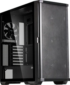 Zalman Z10, schwarz, Glasfenster