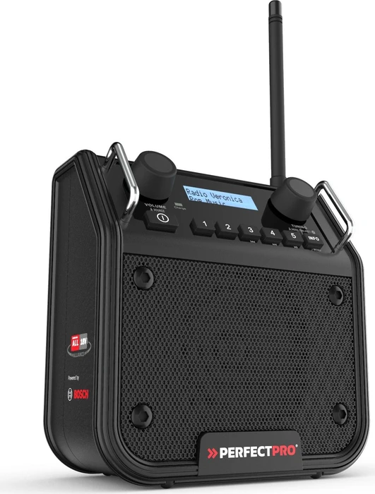 PerfectPro DABPRO Akku-/Elektro-Baustellenradio solo