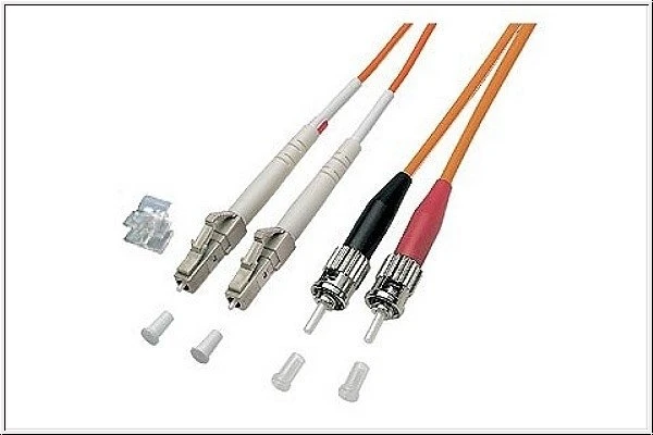 Good Connections LWL Duplex Kabel, OM1, 2x LC Stecker/2x ST Stecker, 10m, orange
