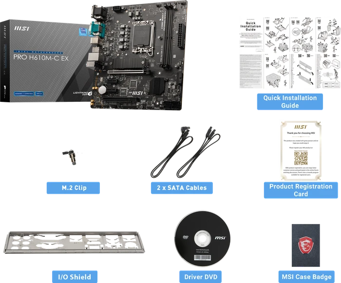 MSI PRO H610M-C EX (Intel 1700)