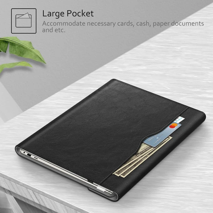 Fintie Folio Schutzhülle für 16" Samsung Galaxy Book, schwarz/grau