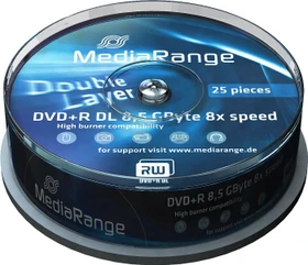 MediaRange DVD+R 8.5GB, 8x, 25er Spindel