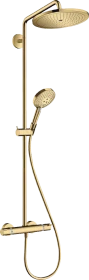 Hansgrohe Croma Select S Showerpipe 280 1jet mit Thermostat und Handbrause Raindance polished gold optic