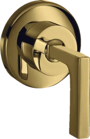 Hansgrohe Axor Citterio Absperrventil Unterputz mit Hebelgriff polished gold optic