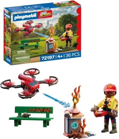 playmobil City Action Feuerwehr-Löschdrohne