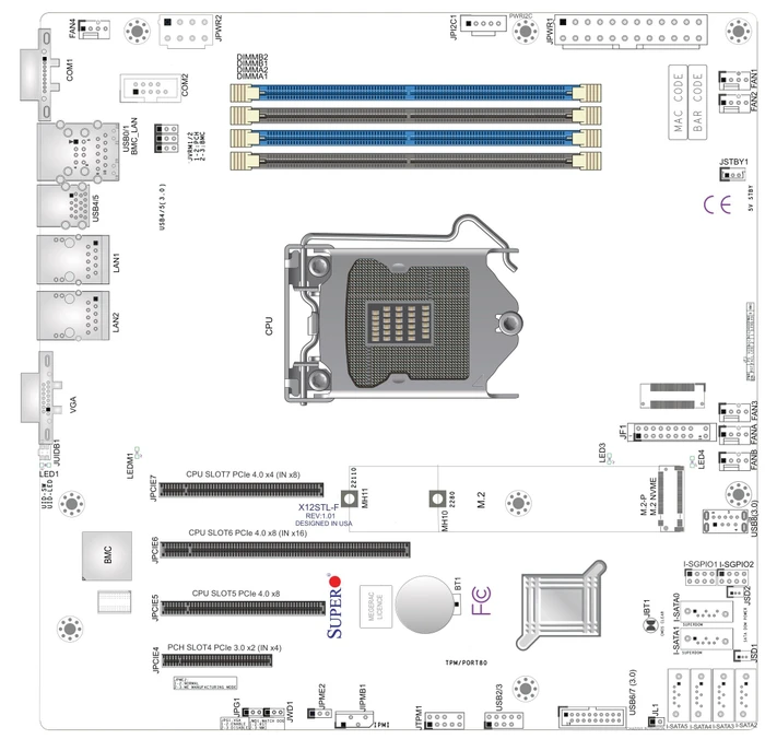 Supermicro X12STL-F, bulk (Intel 1200)