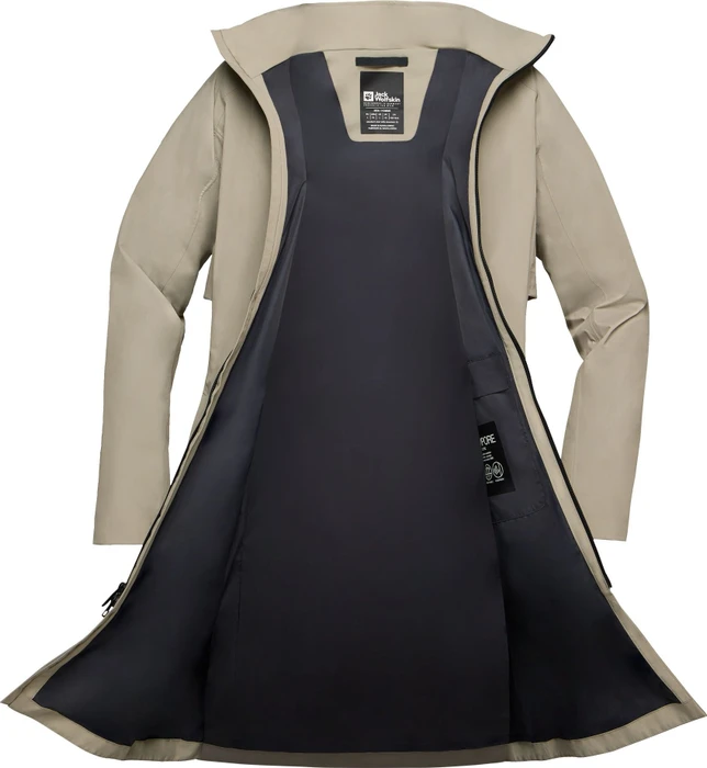 Jack Wolfskin Wellsee Funktionsmantel stone (Damen)