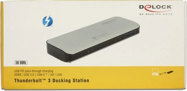 DeLOCK Thunderbolt 3 Dockingstation 5K, Thunderbolt/USB-C 3.0