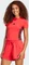 adidas Essentials 3-Streifen Slim Baby T-Shirt kurzarm pure ruby/black (Damen) Vorschaubild