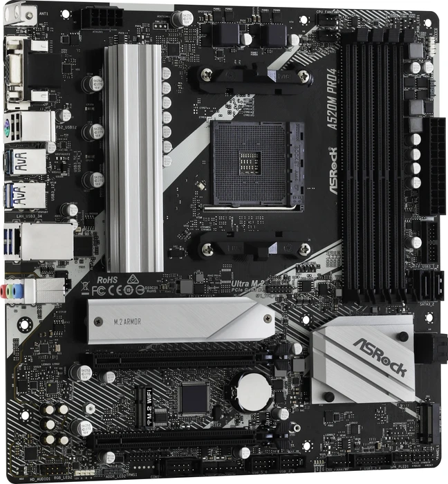 ASRock A520M Pro4 (AMD AM4)