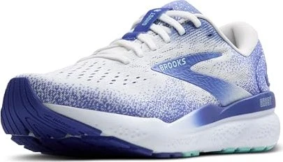 Brooks Ghost 16 white/amparo blue/limpet shell (Damen)
