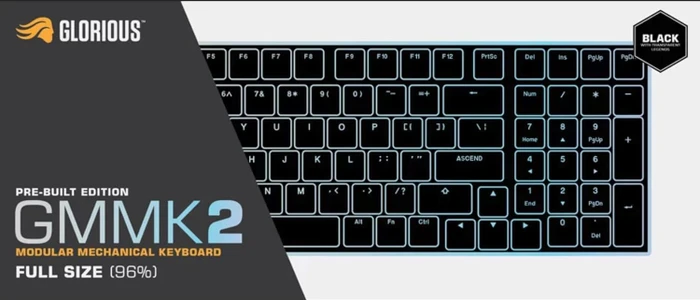 Glorious GMMK 2 Full Size, 96%, schwarz, LEDs RGB, Glorious Fox Linear, USB, FR