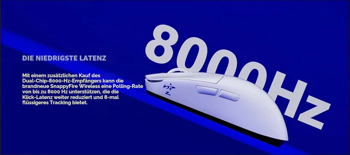 Ninjutso Sora V2 8K Superlight Wireless Gaming Mouse, weiß, USB