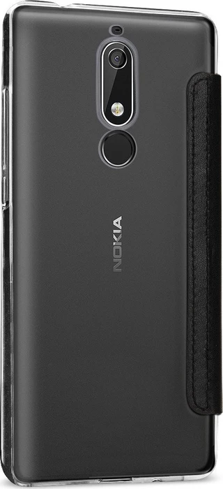 Stilgut Book Type NFC/RFID Blocking Cover für Nokia 5.1 schwarz
