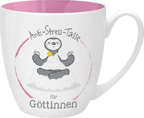 Sheepworld Kaffeebecher Anti-Stress Tasse für Göttinnen 450ml