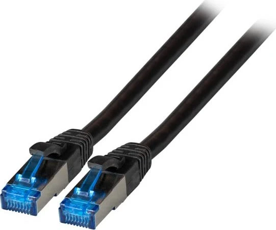 EFB Elektronik TPE Superflex Patchkabel, Cat7/Cat6a, S/FTP, RJ-45/RJ-45, 2m, schwarz