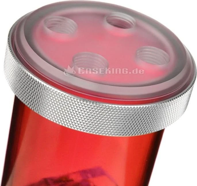 PrimoChill CTR Phase 2 120mm Laing D5, Acetal klar, rot