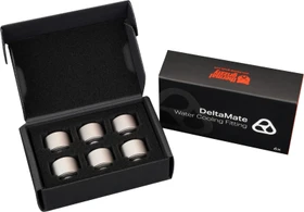 Thermal Grizzly DeltaMate Extender MF14, Verlängerung, G1/4", matt nickel, 6er-Pack