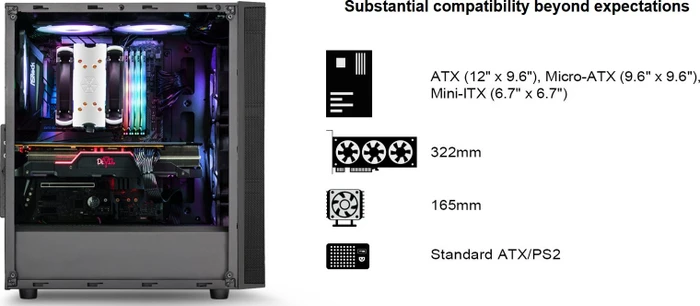 SilverStone Fara R1 Pro, weiß, Glasfenster