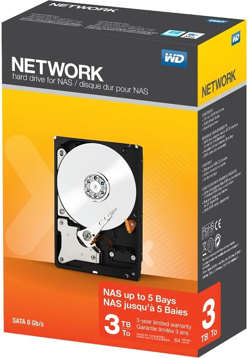 Western Digital WD Red NAS 3TB, 24/7, 512e / 3.5" / SATA 6Gb/s, retail