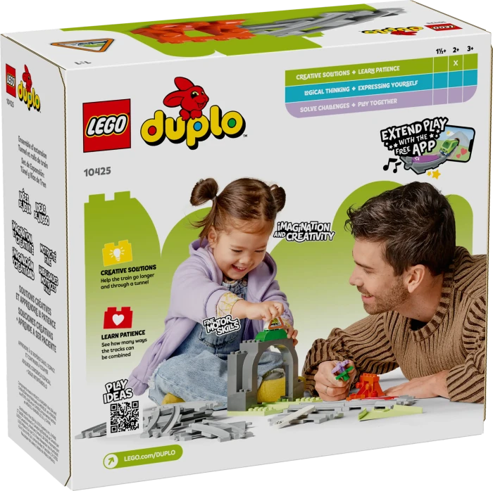 LEGO DUPLO - Eisenbahntunnel und Schienen - Erweiterungsset