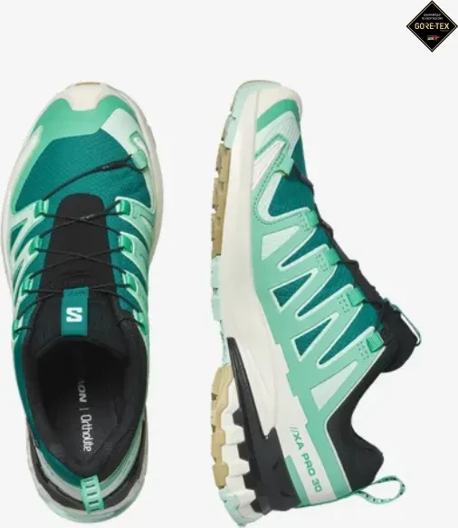 Salomon XA Pro 3D V9 GTX deep lake/electric green/vanilla ice (Damen)