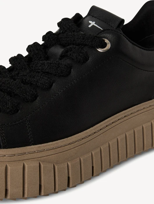 Tamaris Ledersneaker schwarz (Damen)