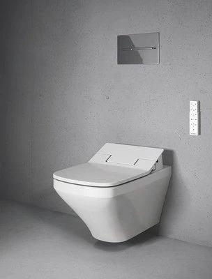 Duravit SensoWash Slim Set mit Durastyle Dusch-Wand-WC, weiß