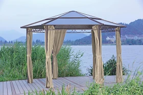 Garden Pleasure Salmon Pavillon 395x270cm beige