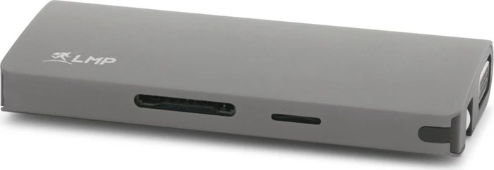 LMP USB-C Travel Dock, 9-Port, USB-C 3.0 [Stecker], space gray
