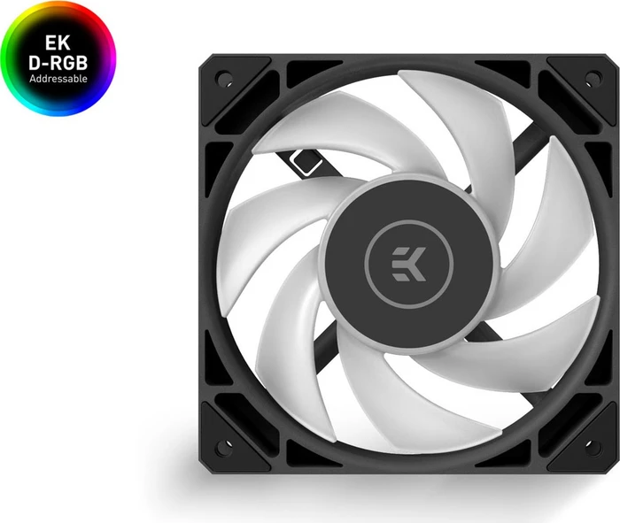 EK Water Blocks EK-Loop Fan FPT 120 D-RGB, Black, 550-2300rpm, LED-Steuerung, 120mm