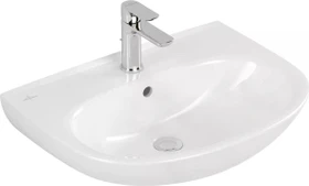 Villeroy & Boch O.novo Waschbecken 600x460x180 mm, mit Überlauf, weiß alpin