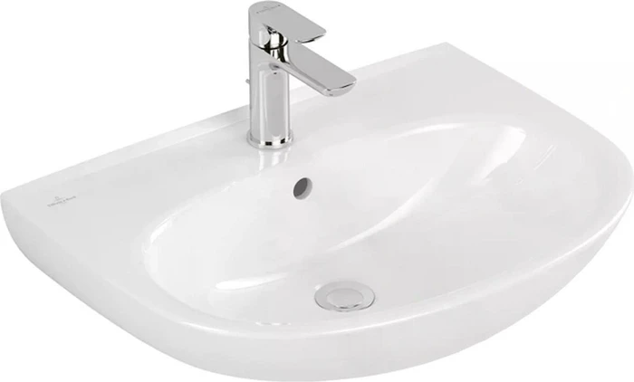 Villeroy & Boch O.novo Waschbecken 600x460x180 mm, mit Überlauf, weiß alpin
