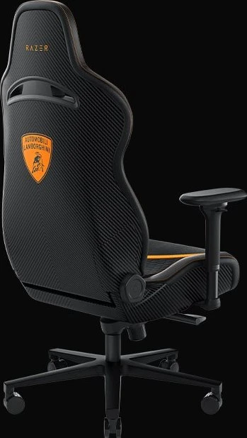 Razer Enki Pro Automobili Lamborghini Edition Gamingstuhl, Alcantara schwarz/orange