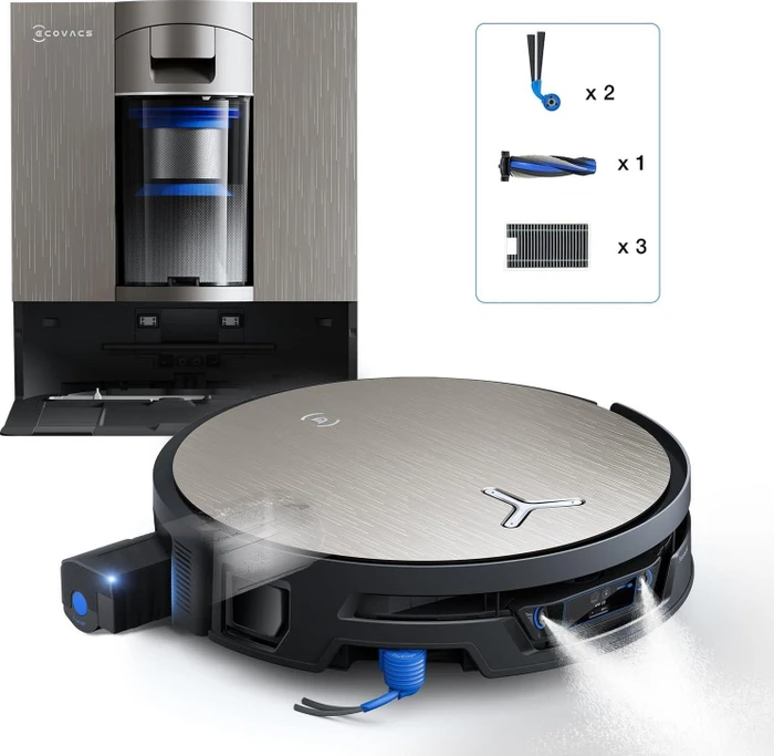 Ecovacs Deebot X12S Omnicyclone Saug-/Wischroboter schwarz inkl. Absaug-/Reinigungsstation