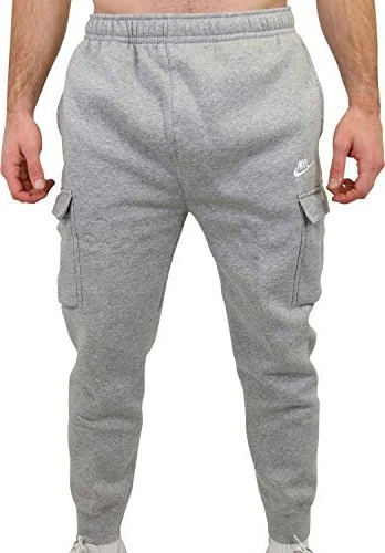 Nike Sportswear Club Fleece Trainingshose lang dark grey heather/matte silver/white (Herren)
