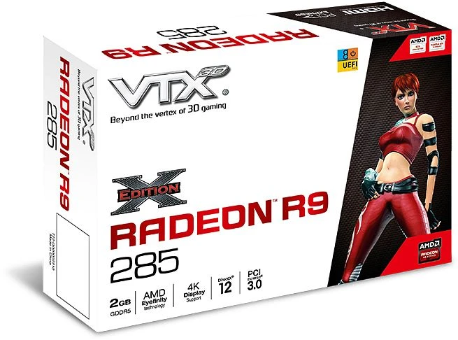VTX3D Radeon R9 285 X-Edition, 2GB GDDR5, 2x DVI, HDMI, DP