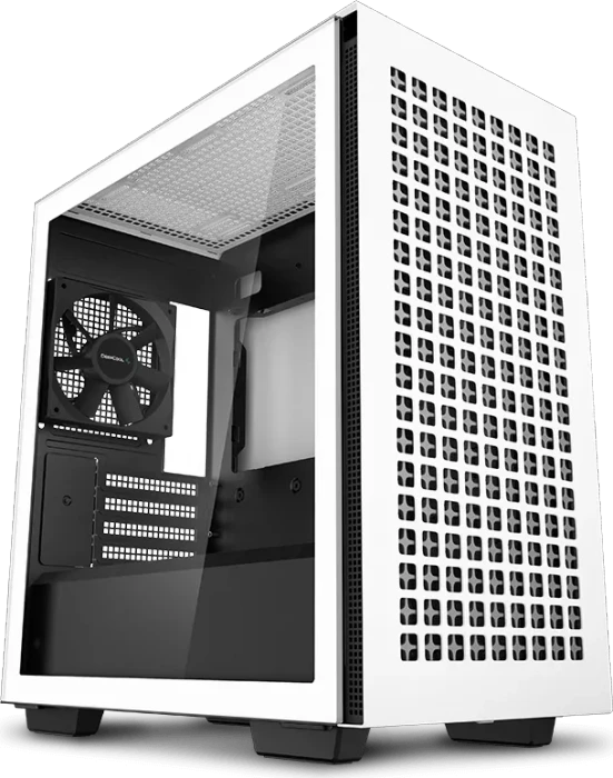 DeepCool CH370 WH, weiß, Glasfenster