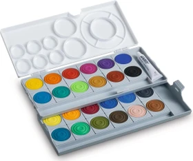 Lamy aquaplus Deckfarbkasten grau, 24 Farben