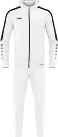 Jako Polyester Power mit Kapuze Trainingsanzug weiß