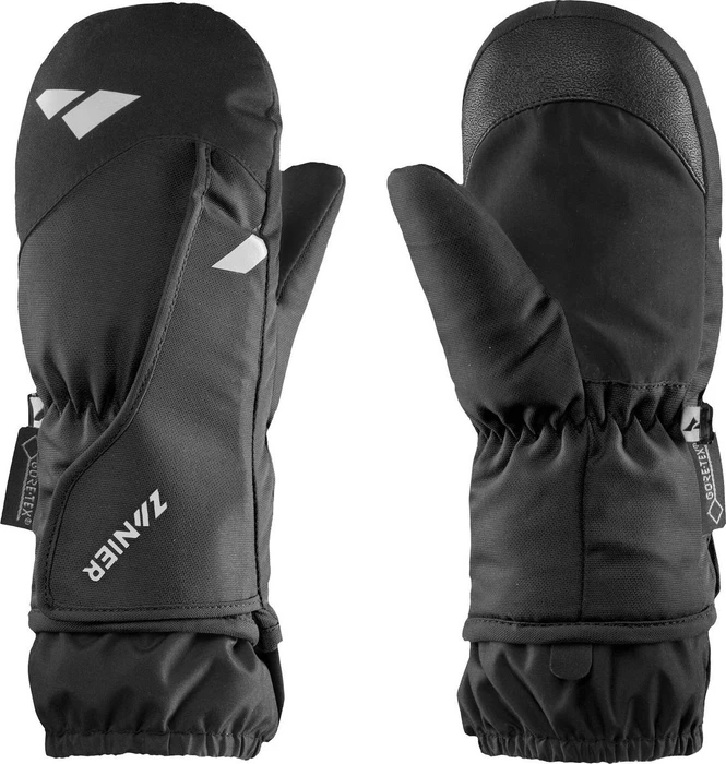 Zanier Kids.gtx Skihandschuhe schwarz/weiß (Junior)