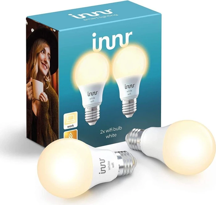 innr WiFi Bulb White WRB 765-2 E27 9W, 2 Stück