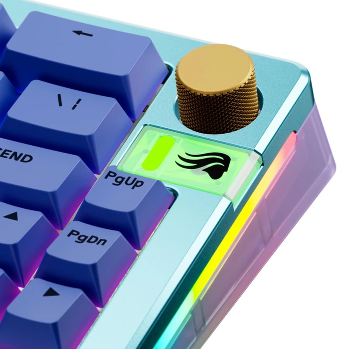 Glorious Gaming Rotary Knob für GMMK 3 PRO Tastatur und GMMK Numpads, Aluminium, Liquid Gold, gold, 1 Taste