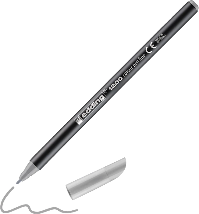 edding 1200 silbergrau