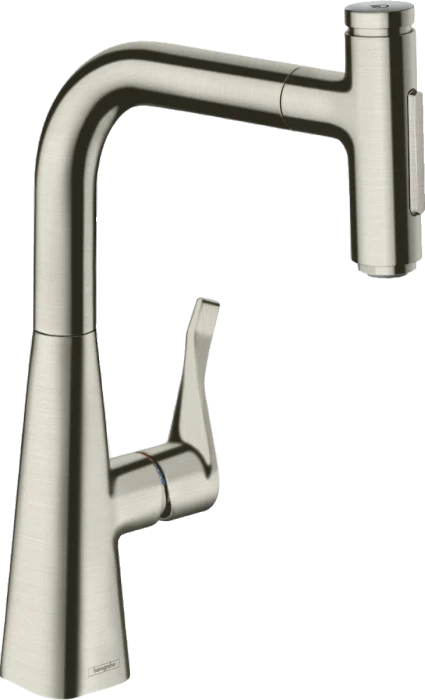 Hansgrohe Metris Select M71 Einhebel-Küchenmischer 240, Ausziehbrause, 2jet