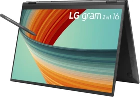 LG gram 2-in-1 16 (2023), schwarz, Core i7-1360P, 16GB RAM, 1TB SSD, DE