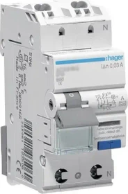 Hager Fehlerstrom-Leitungsschutzschalter 1P+N 6kA C-32A 30mA Typ A QuickConnect