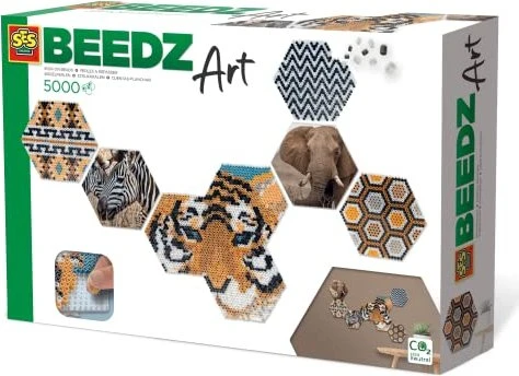 Ses Creative Beedz Art Hex Tiles Safari