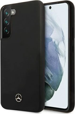 Mercedes-Benz Hard Cover Silicon Line für Samsung Galaxy S22+ schwarz